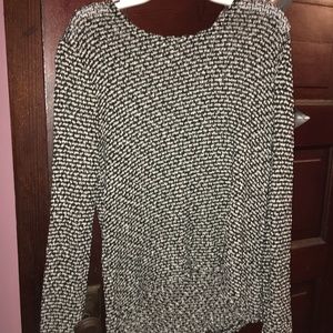 Black and White Loose Sweater